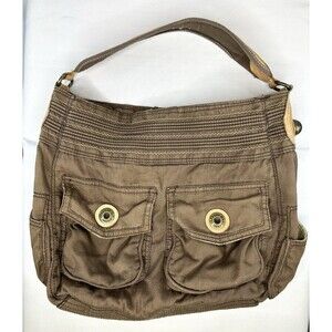 Y2K Gap Baguette Shoulder Bag Women’s Brown Lined Handbag Purse